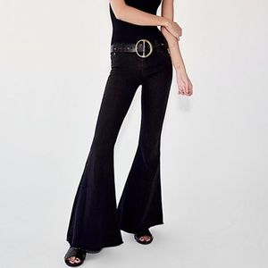 Free People Denim Super Flare Jeans